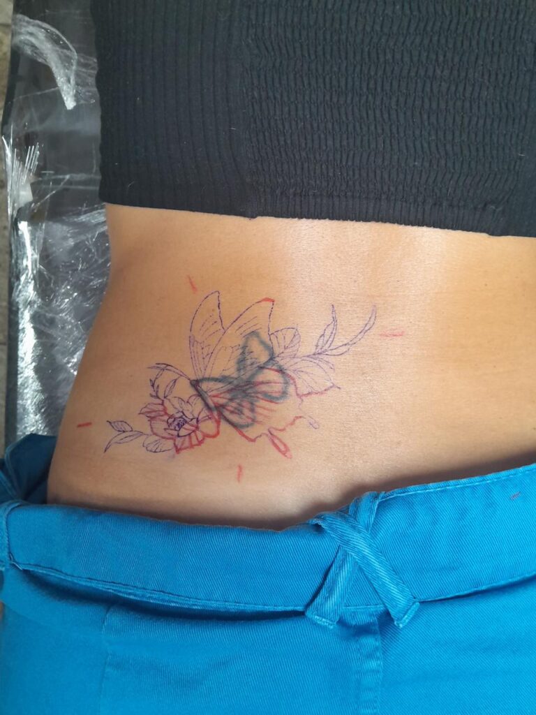 borboleta cobertura antes