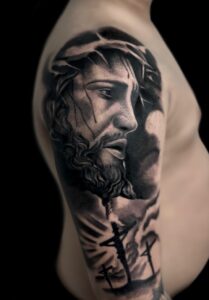 tattoo jesus cristo coapcabana